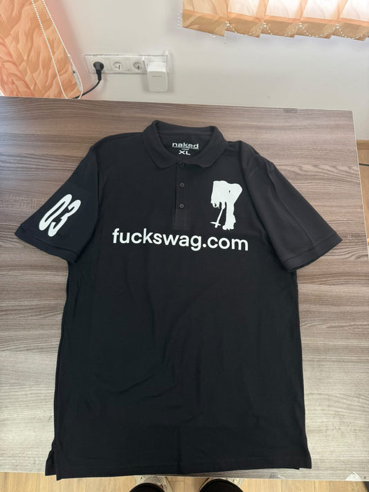 “fuckswag.com” Polo T-shirt (Black)